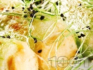 Рецепта Пълнени пържени краставички корнишони със сирене и яйца